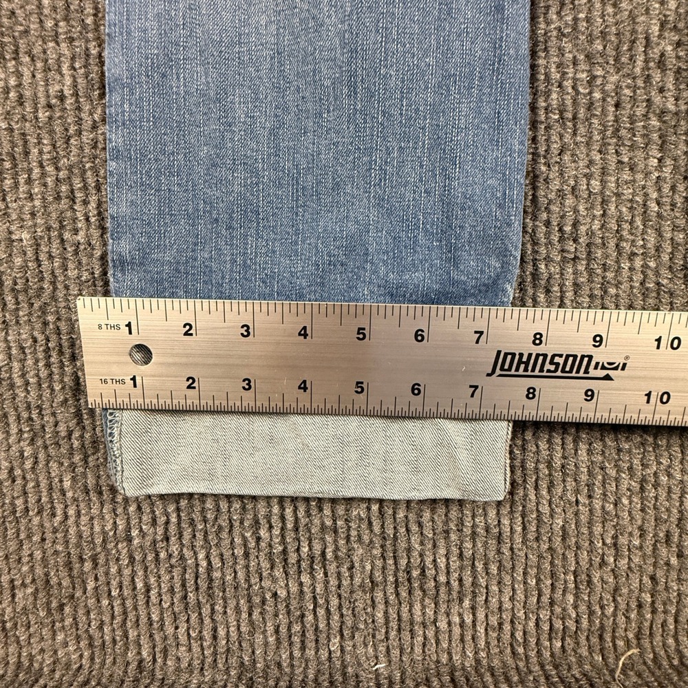 Eddie Bauer VTG Womens 6R Jean Embroidered Floral Pocket Cuffed Crop Medium Wash - Picture 15 of 16